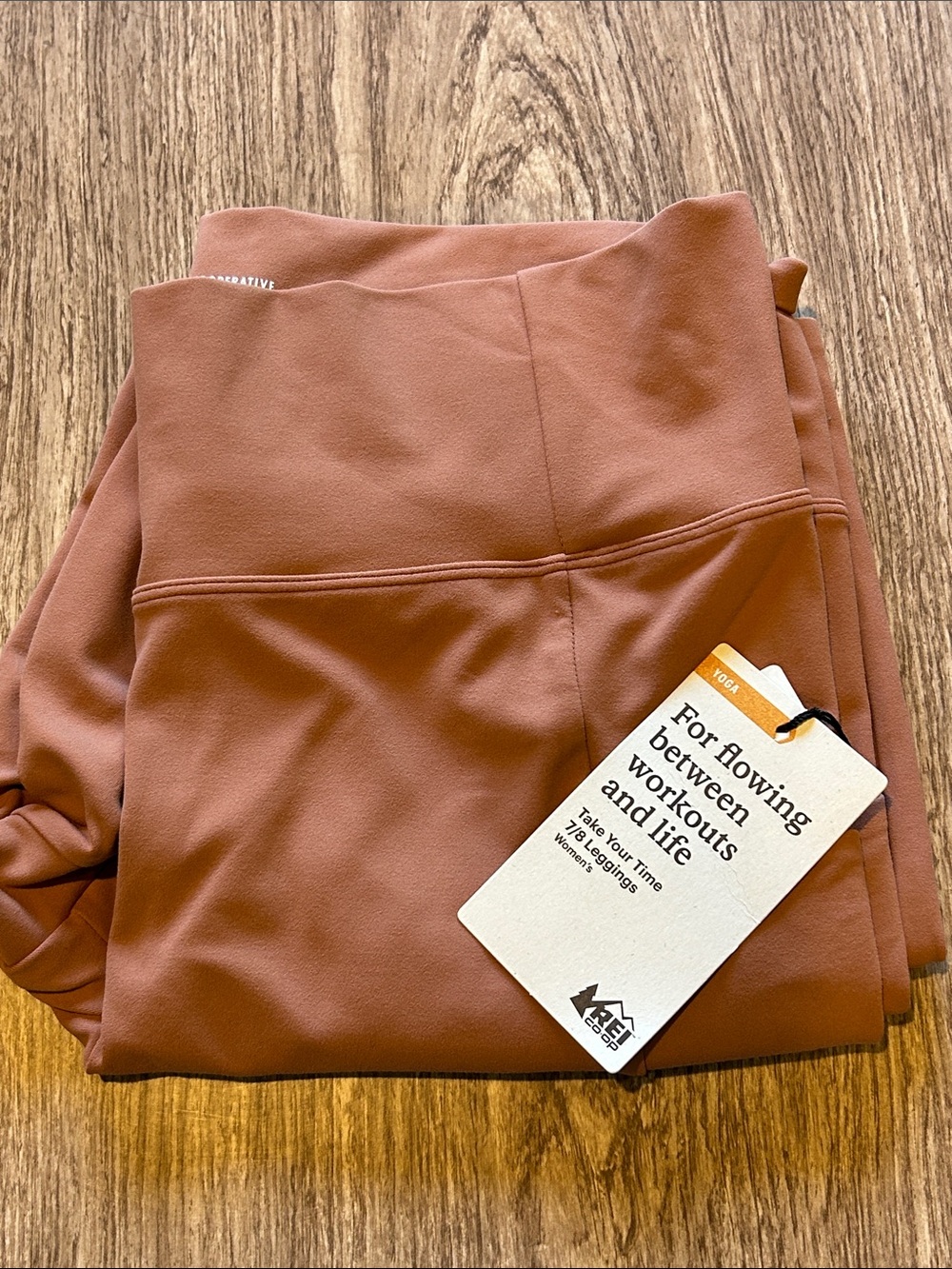 REI cooperative XL Leggings in Red clay